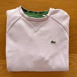 Lacoste Lavender Cotton Crewneck Sweatshirt – Size 36 (XS/S)